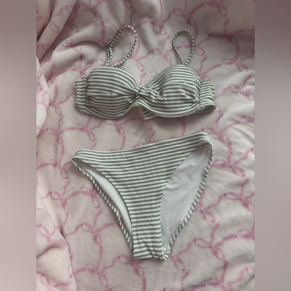 H&M striped bikini set